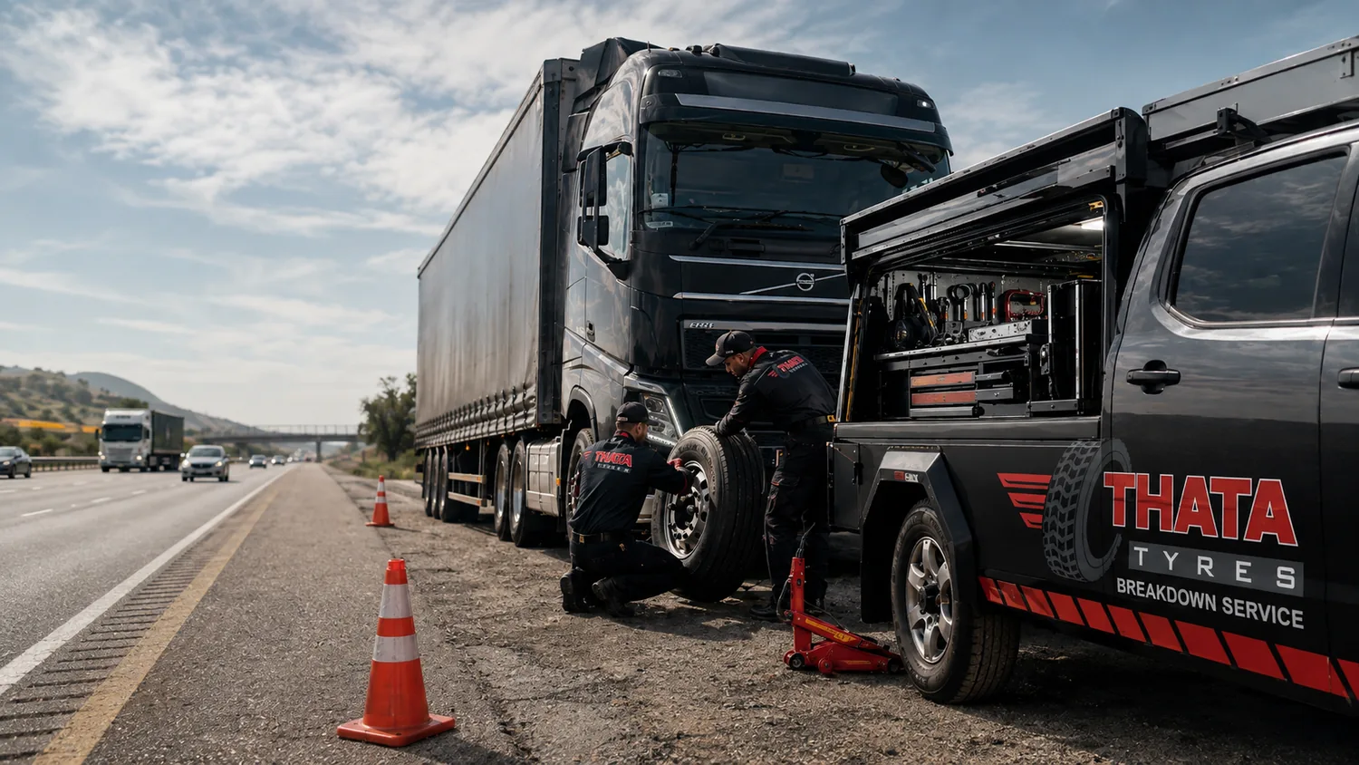 Roadside tyre assistance